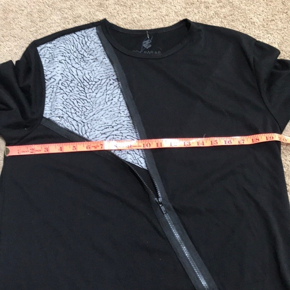 NWT! ROCAWEAR Black with Grey size M long sleeve top - Picture 7 of 8